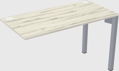 Desk return - metal base - wooden & panel systems