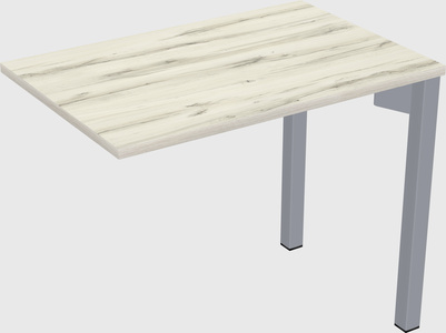 Desk return - metal base - wooden & panel systems