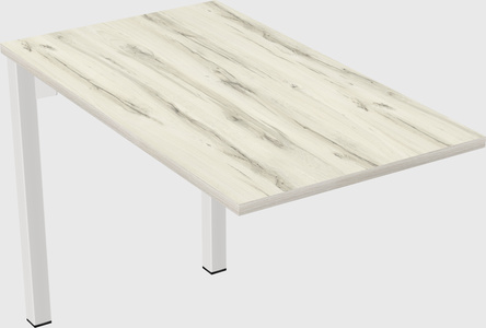 Desk return - metal base - wooden & panel systems