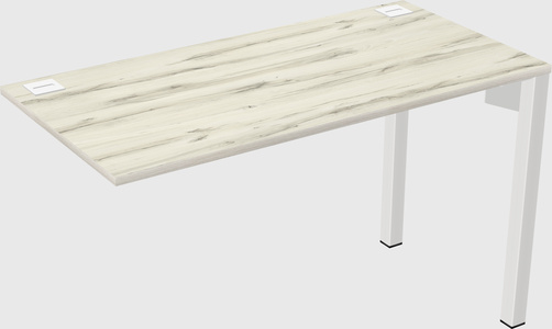 Desk return - metal base - wooden & panel systems