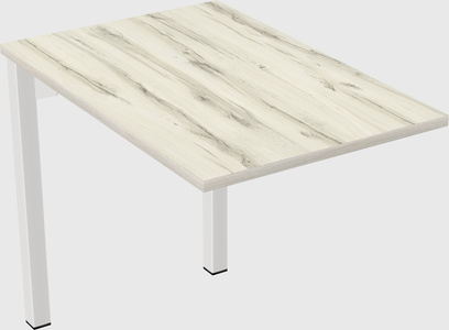Desk return - metal base - wooden & panel systems