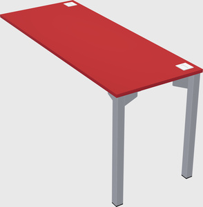 Desk return - metal base - wooden & panel systems