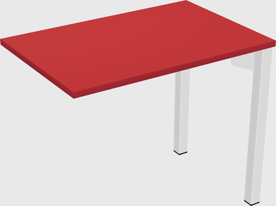 Desk return - metal base - wooden & panel systems