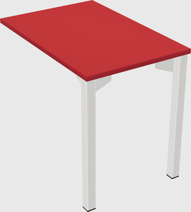 Desk return - metal base - wooden & panel systems
