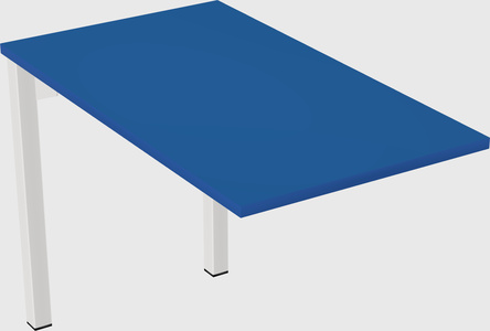 Desk return - metal base - wooden & panel systems