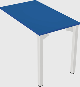 Desk return - metal base - wooden & panel systems