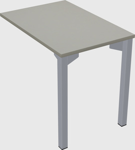 Desk return - metal base - wooden & panel systems