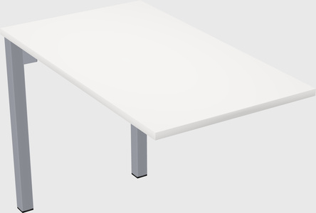 Desk return - metal base - wooden & panel systems