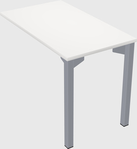 Desk return - metal base - wooden & panel systems