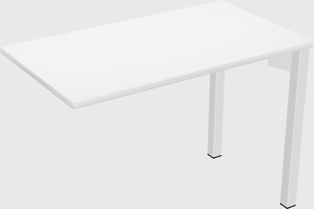 Desk return - metal base - wooden & panel systems