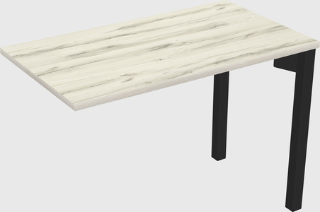 Desk return - metal base - wooden & panel systems