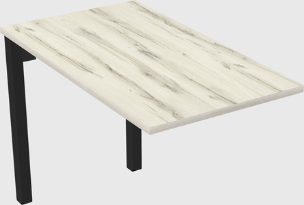 Desk return - metal base - wooden & panel systems
