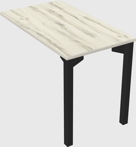 Desk return - metal base - wooden & panel systems
