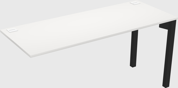 Desk return - metal base - wooden & panel systems