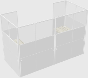 Cabine en u