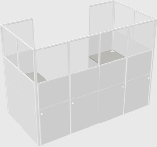Cabine en u