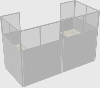 Cabine en u
