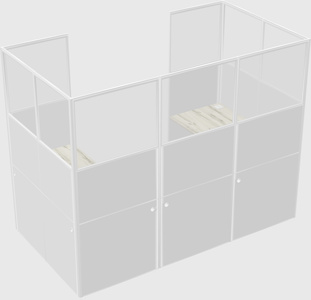 Cabine en u