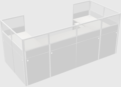 Cabine en u