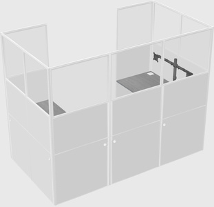 Cabine en u