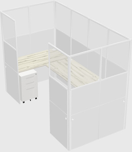 Cabine en u