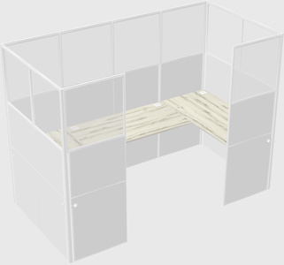 Cabine en u