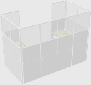 Cabine en u