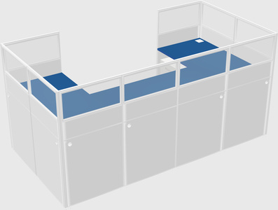 Cabine en u