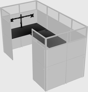 Cabine en u