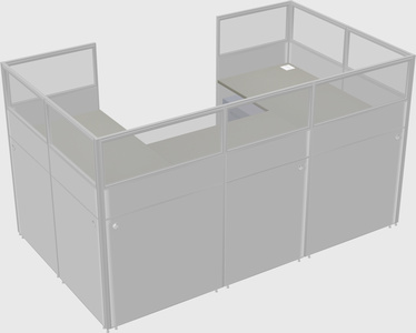 Cabine en u