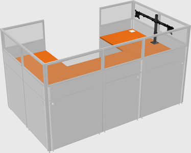 Cabine en u