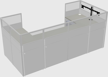 Cabine en u