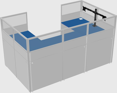 Cabine en u