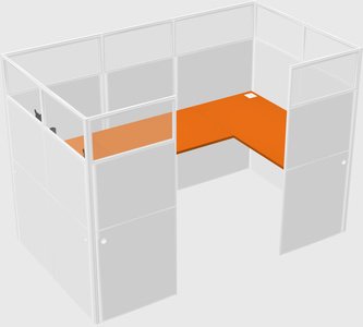 Cabine en u