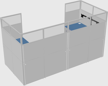 Cabine en u