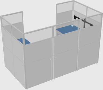 Cabine en u