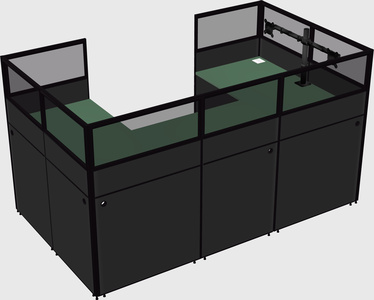 Cabine en u