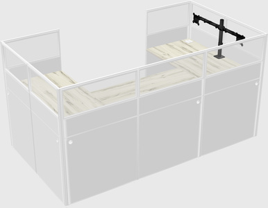 Cabine en u
