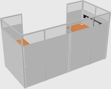Cabine en u