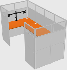 Cabine en u