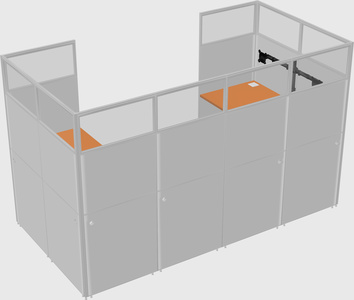 Cabine en u