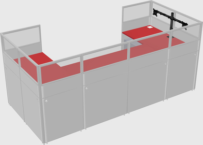 Cabine en u