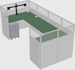 Cabine en u