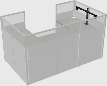 Cabine en u