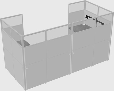 Cabine en u