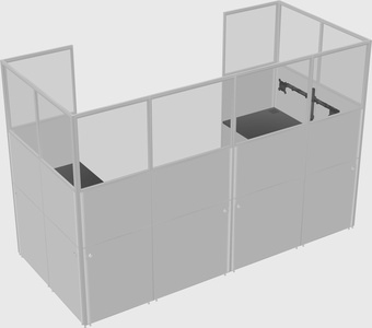 Cabine en u