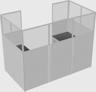 Cabine en u