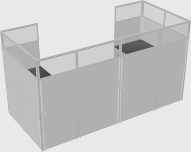 Cabine en u