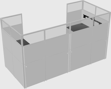 Cabine en u