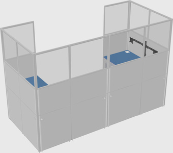 Cabine en u